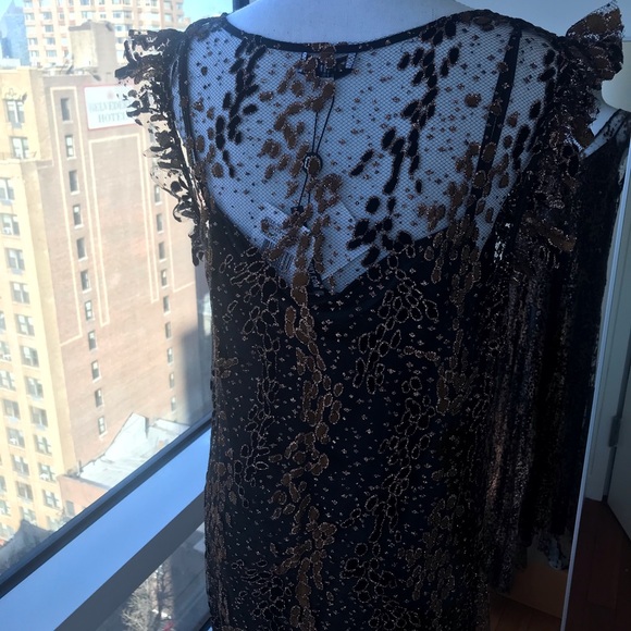 NWT Opening Ceremony Enamel Glitter Maxi Dress - Picture 4 of 8